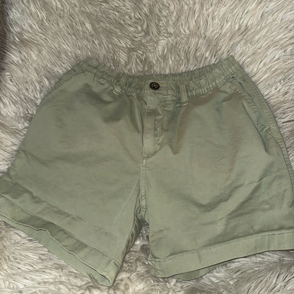 Chubbies Green Cargo Shorts with Elastic Waistband